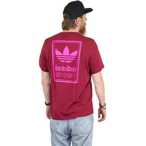 adidas herren vintage t-shirt weinrot|Herren Bordeaux .